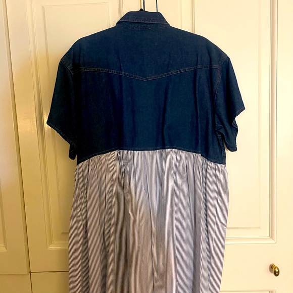 Denim dress in cotton from semicoture 01 size medium - Picture 2 of 3